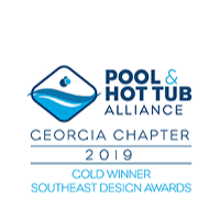 Pool & Hot Tub Alliance Georgia Chapter 2019 Southeast Design Awards Gold Winner badge